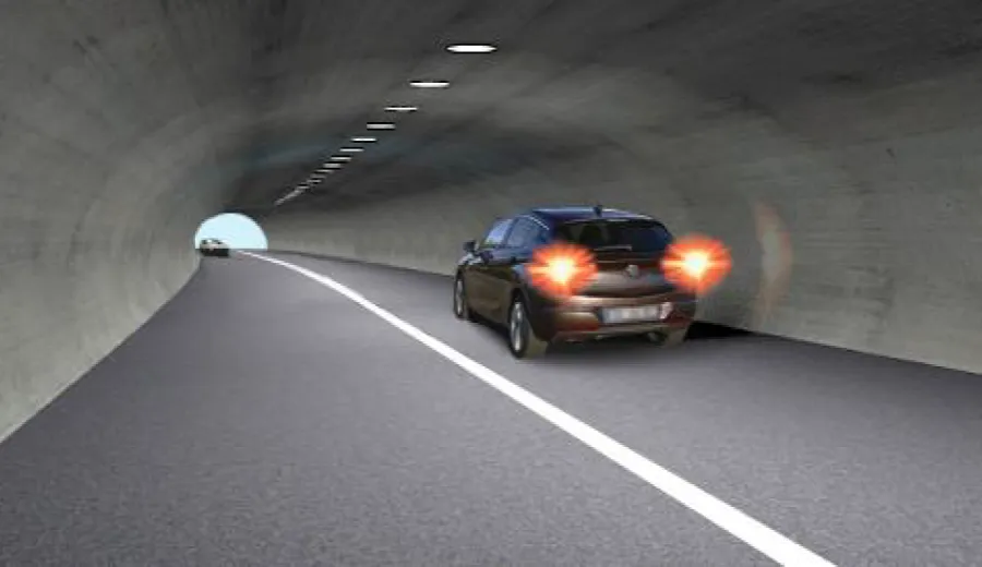 Is reversing allowed in tunnels if it is impossible to approach the object in any other way?