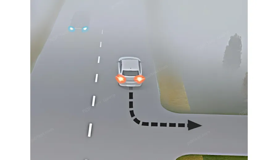 Is it permitted for a car to reverse in this location under conditions of insufficient visibility?
