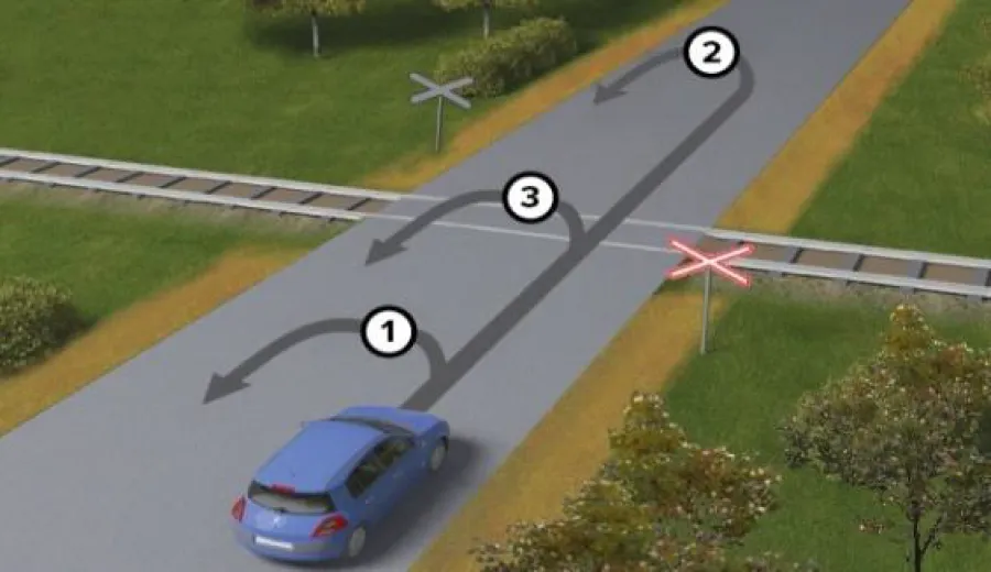You are the driver of the blue vehicle: