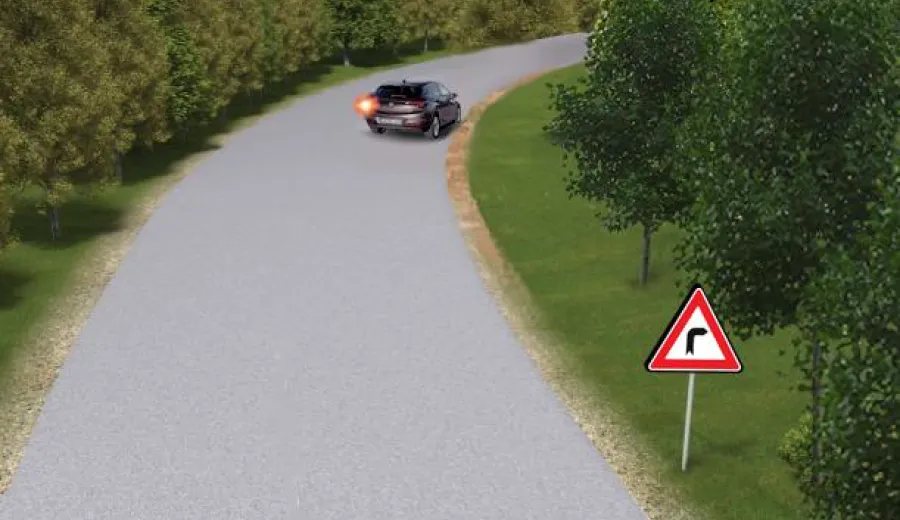 Is the driver allowed to make a U-turn at this location?