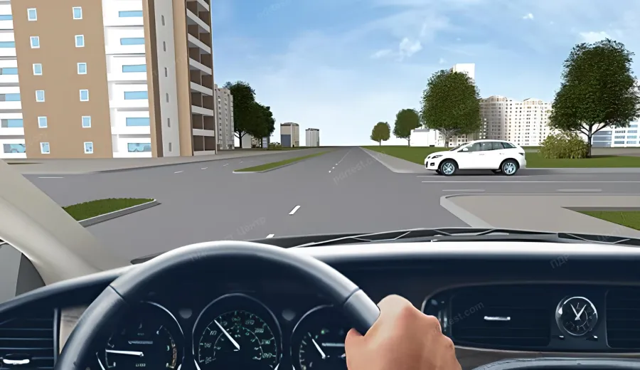 What is the order of passage of vehicles at this intersection?
