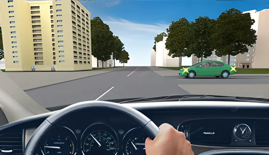 What is the order of passage of vehicles at this intersection?