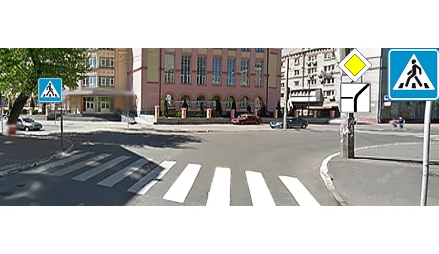 You intend to turn right. Are you required to give way to a vehicle approaching from the left?