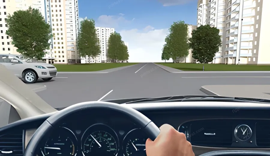 What is the order of passage of vehicles at this intersection?