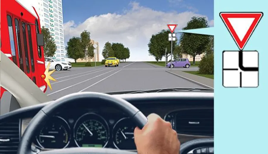 You will pass this intersection: