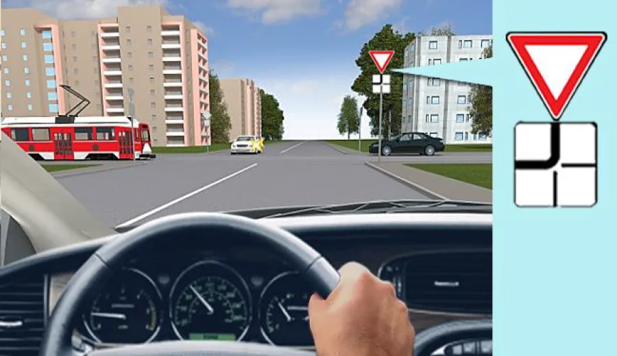 You will pass this intersection: