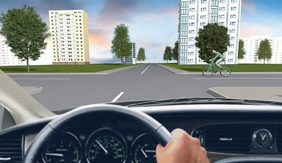 You will pass this intersection: