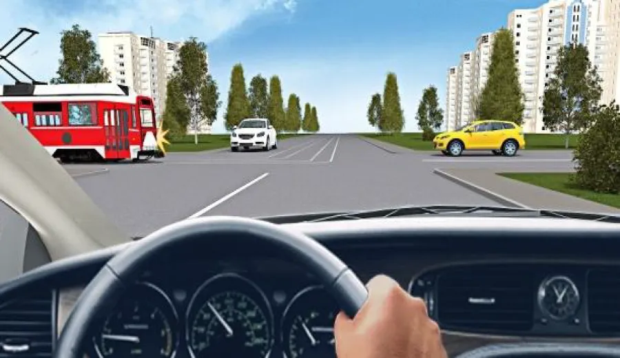 You will pass this intersection: