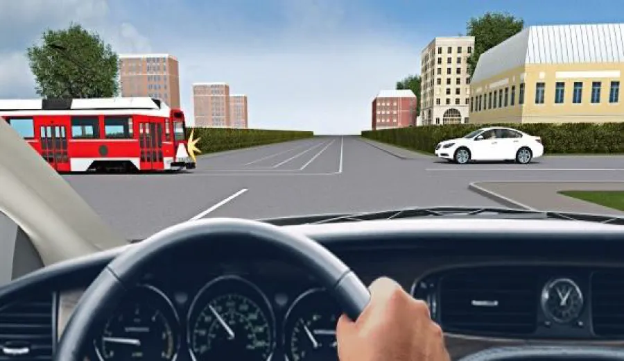 You will pass this intersection: