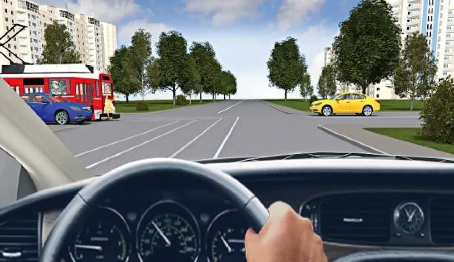 What is the order of passage of vehicles at this intersection?