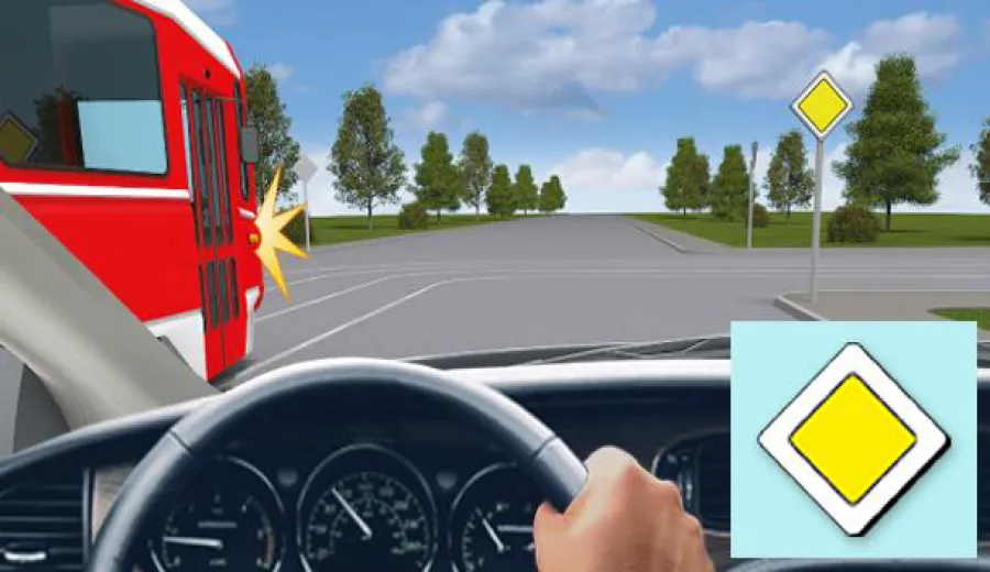 At this intersection you must: