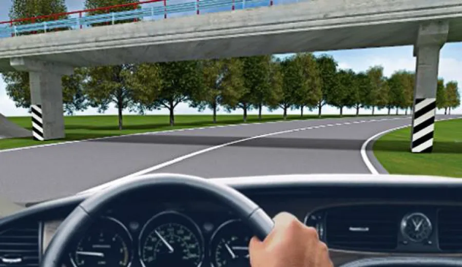 Such vertical road marking indicates: