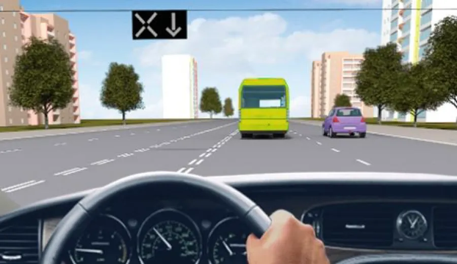 Are you allowed to overtake on a reversible lane if the reversible traffic light is off?