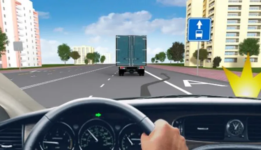 Are you allowed to continue driving in the right lane in a passenger car?