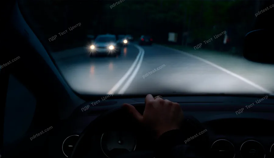 Во время движения ночью необходимо: